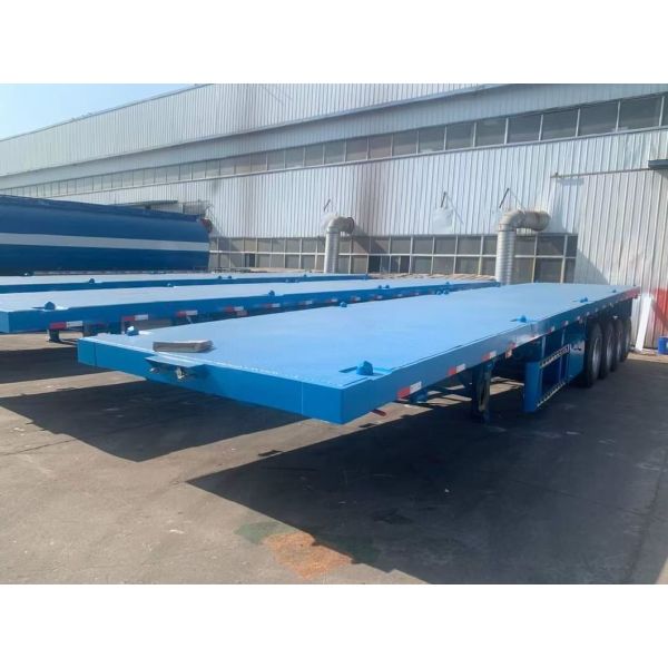 Anton 4 Axle High Quality Flatbed Trailer Container Truck Cargo Semi-Trailers
