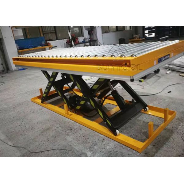 300 Kg 500kg Roller Lift Table Electric Lift Scissor Lift Table 2000 Lb Galvanized Roller