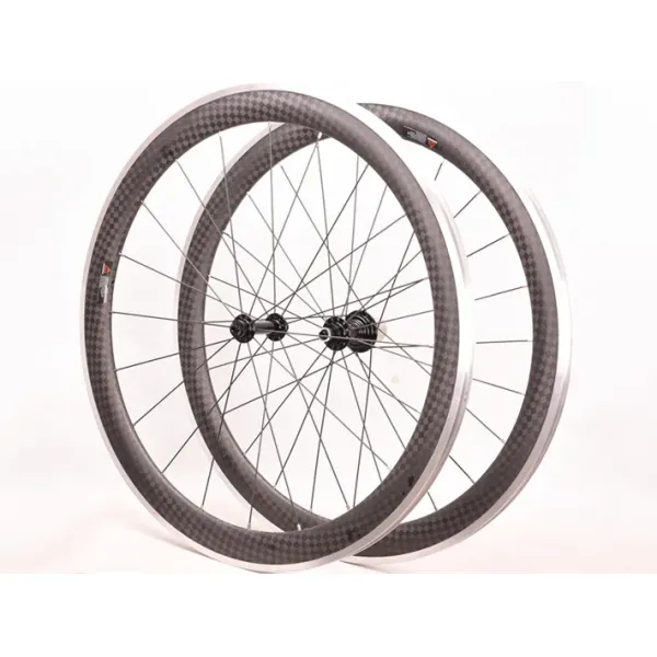 12K R13 V Brake System 700C Carbon Fiber Road Bicycle Wheelset with Aluminum Alloy Brake Surface and Pillar 1423 Spokes