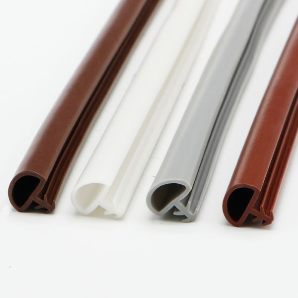Sound Proof Wooden Door Seal Strip Anti-Collision PVC Rubber Sealing Strips For Wooden Door And Push-Fit Windows