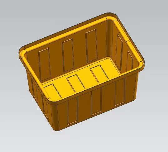 One hundred thirty liters of square box mold for making plastic products