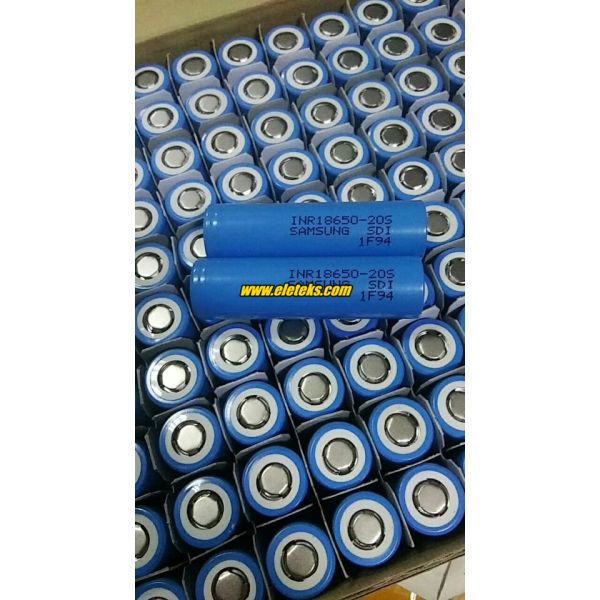 New: Authentic Samsung INR18650-20S 2000mAh (Blue) 30A high discharge current 3.7V Lithium-ion rechargeable batteries