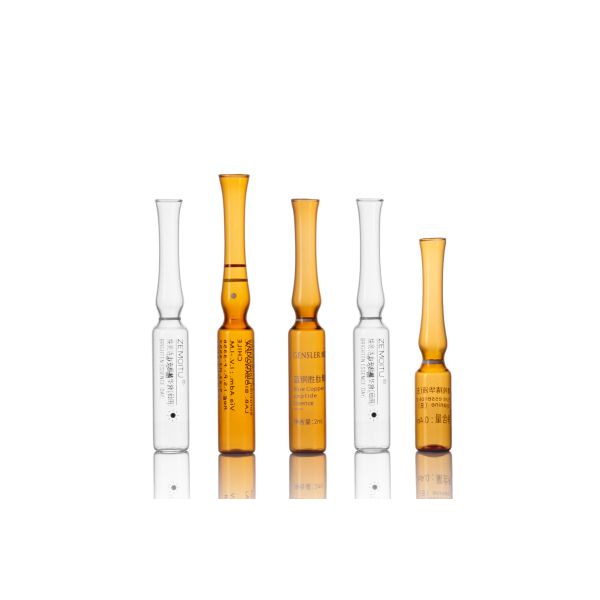 2ml clear medical glass ampoule made by neutral borosilicate tube OPC CBR SCR