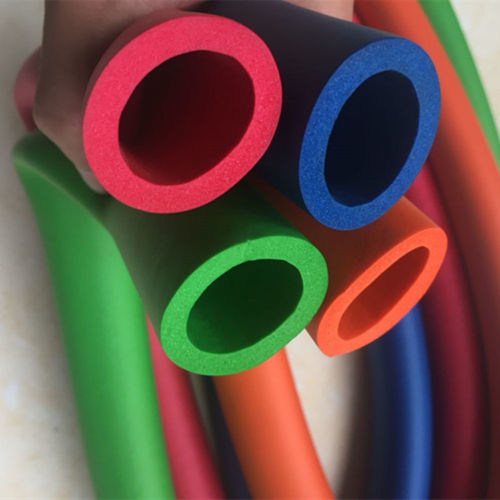 Customized Printed Silicone Foam Tubing , High Temperature Silicone Sponge Rubber Tube