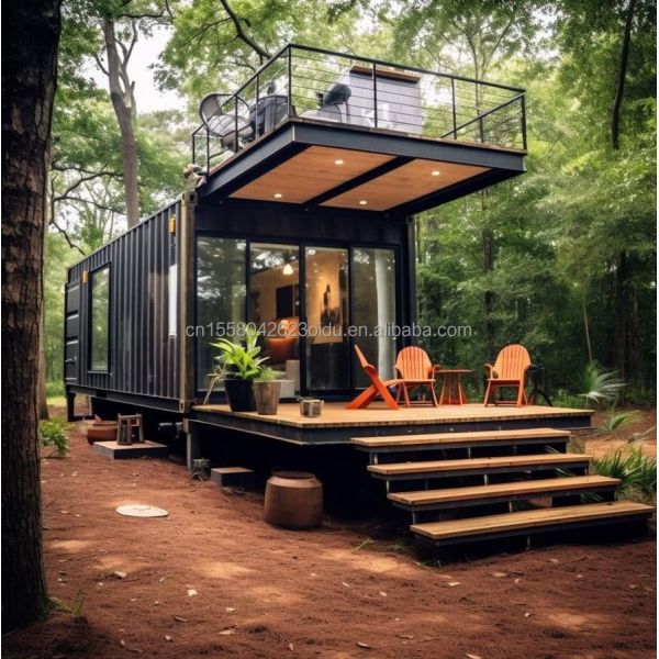 Outdoor 40ft or 20ft Modern Design Expandable Container Home Prefab Residential Prefabricated Tiny House for Living Steel Material