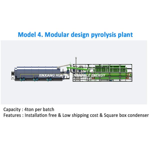 1000kg Plastic Pyrolysis Plant Machine To Turn Waste Plastic Into Fuel