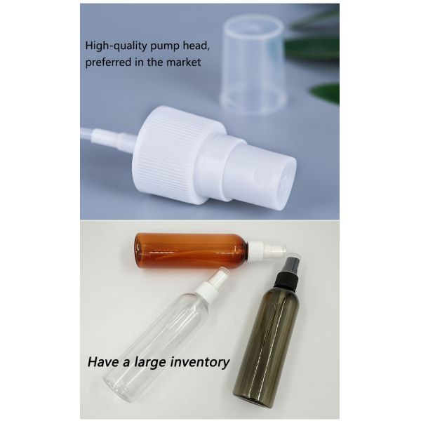 150ml Transparent PET Plastic Spray Bottle With Spray Cap Non Leakage