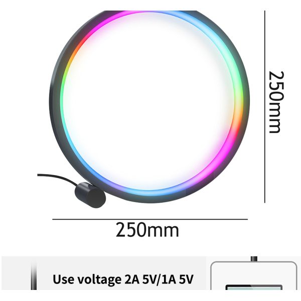 5W Smart WiFi LED Light Ring Desk Lamp APP / Remote / Switch Control