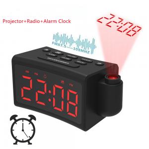 Quality 180 Degree Rotating Alarm Clock FM Radio With Creative Curved Surface for sale