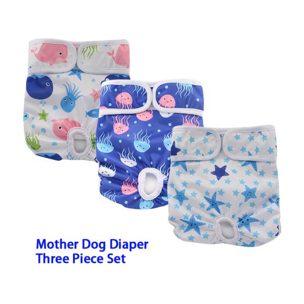 Reusable Pet Accessories Anti Harassment Washable Female Dog Diaper Customized