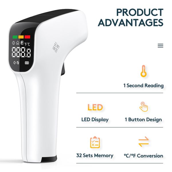 CE Approved Digital Non Contact Infrared Medical IR Thermometer