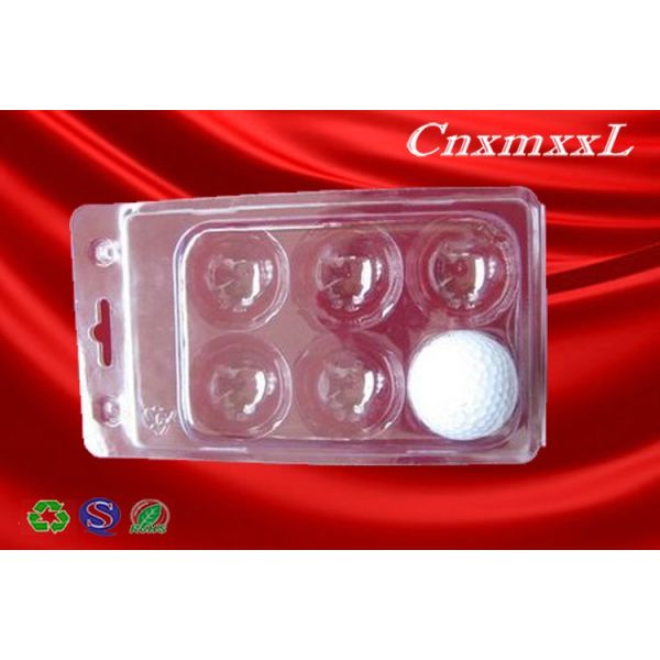 6pcs Golf Ball Transparent Plastic Blister Packaging Toy PVC Blister Tray