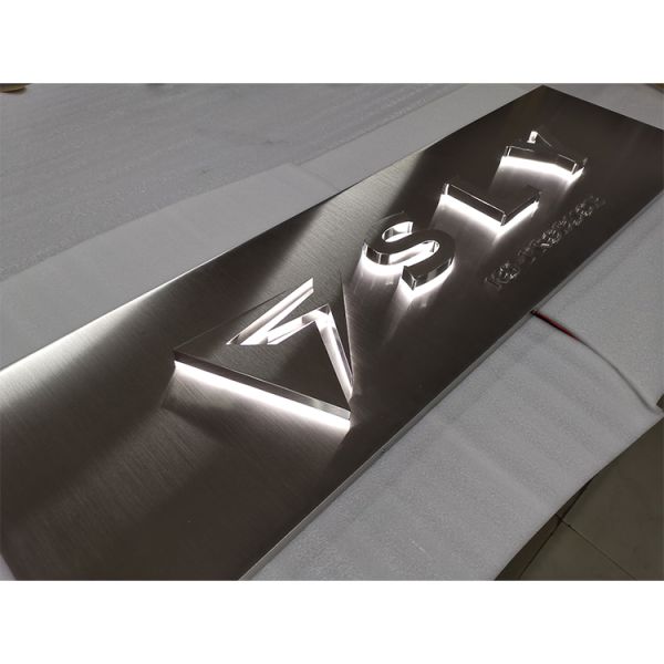 Three-Dimensional Led Logo Signs Letter Edge Light Outdoor Backlit Channel Letters Logo Signs Outdoor