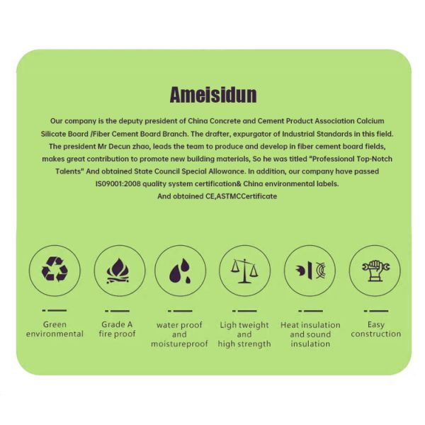 Hotel Flooring Solution Fire Rated Fiber Reinforced Cement Board for Interlayer Floor