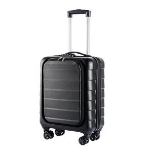 Quality 190D Polyester Black ODM ABS Hard 4 Wheel Suitcase for sale