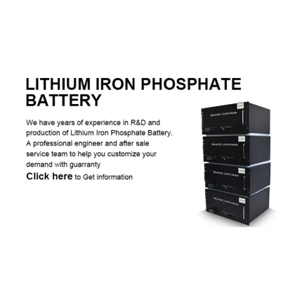 2000 Cycle Life 48V LFP Battery Pack 100Ah Lithium Iron Phosphate Battery for Power Storage System Max Load Quantity cells 4