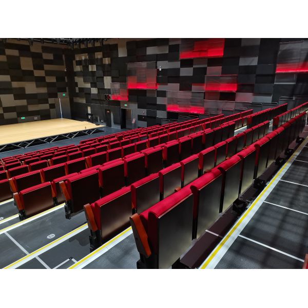 School auditorium seating installation