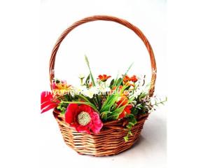 Quality 2016 wicker handle basket wicker egg basket wicker fruit basket wicker baskets for sale