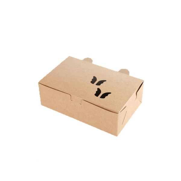 White Cardboard Paper Packaging Food Box for Restaurant Fast Food Snack Fried Chips Chicken Box