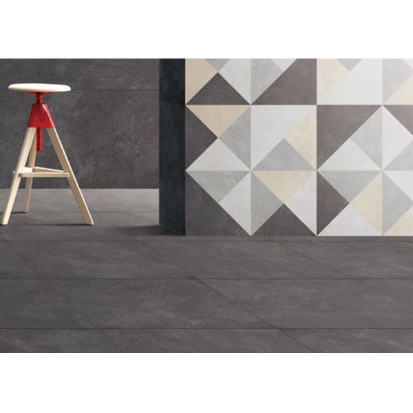 6x12 Porcelain Tile Black Colored Long Life Span Modern Simple Style