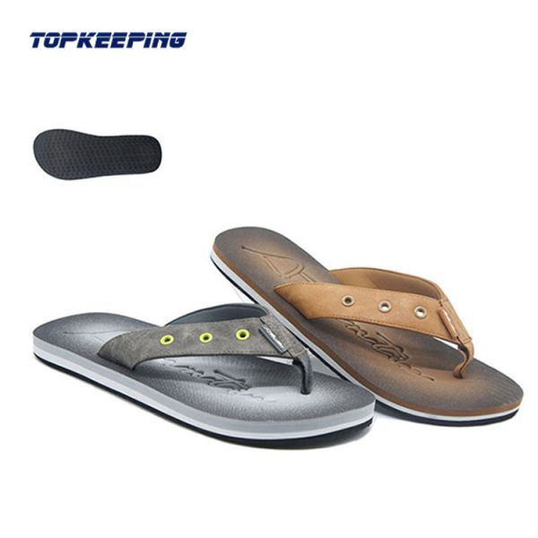 Flat Heel Custom Logo EVA Surf Flip Flop Rubber Sole