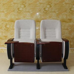 Collapsible 2 Seater Cinema Hall Chairs Anti Electrostatic Medium Hardness