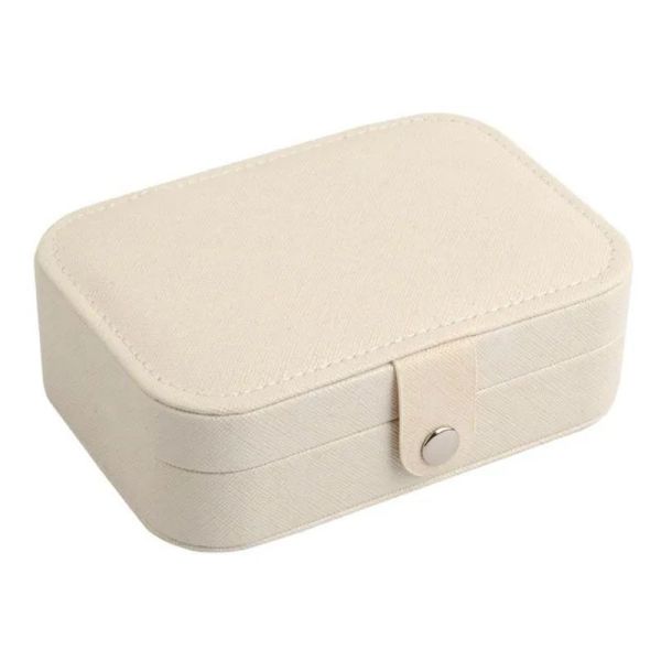 PU Leather Jewelry Set Gift Box with Zipper, China Wholesale Luxury Festival Jewellery Packaging Box, Ring/Necklace Storage Shipping Journey Box