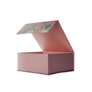 Recyclable Rigid Cardboard Boxes , Glossy White Collapsible Gift Boxes