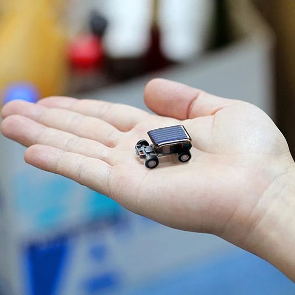 Promotional Eco Friendly Black Mini Solar Toy Car Novelty Gag Toys Classic