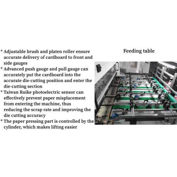 Feeding Automatic Die Cutting Machine Creasing Centreline System 1320X960mm Paper