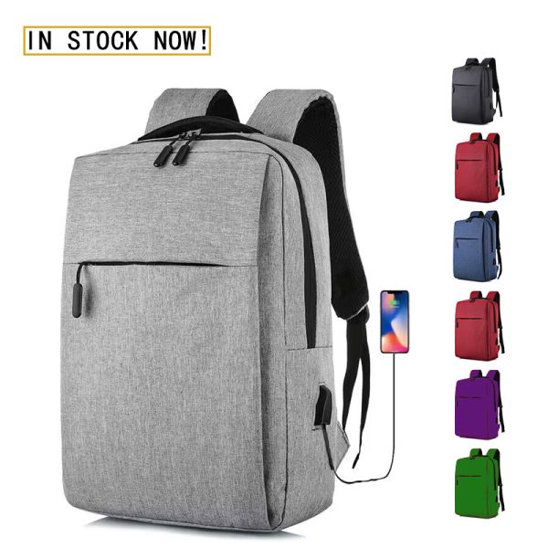 OEM Travel Business Laptop Backpack With USB Charging Port Men Smart Backpack