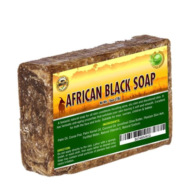 Anti Acne Whitening Africa Handmade Black Soap With Shea Butter And Vitamin E