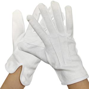 Breathable 100% Cotton White Jewelri Glove Ceremony Parade Honor Guard Formal