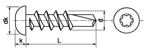 Stainless Steel 410 6-Lobes Socket Pan Self Drilling Security Screws For Metal Steel BSD