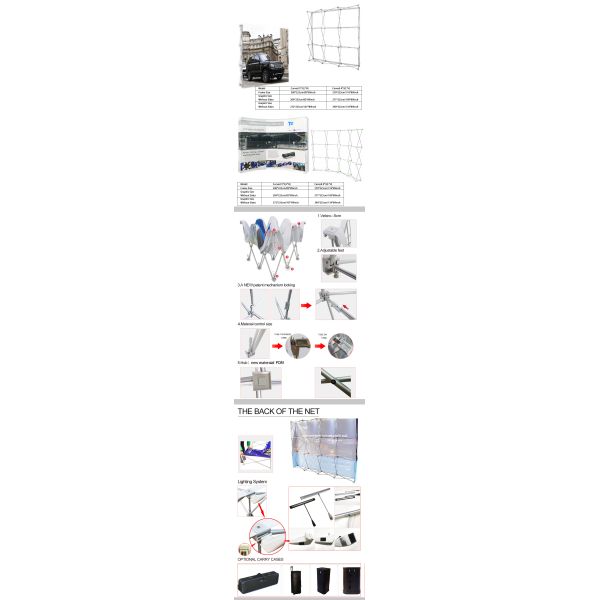 aluminum printed pop up display