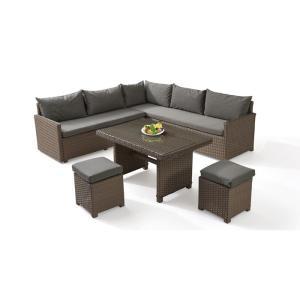 Quality Lightweight Cafe Outdoor PE Rattan Table Chairs for sale