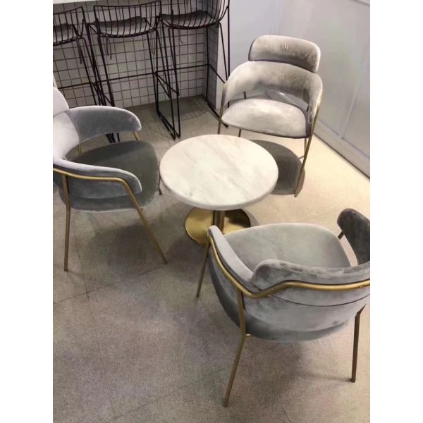 Instagram online celebrity Sofa chair dessert milk tea shop western food cafe negotiate table and chair sofa chair