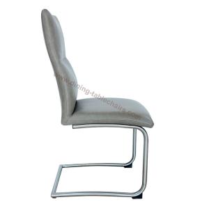Anli PU Polyurethane Upholstered Stainless Dining Chair Livingrooom Chair