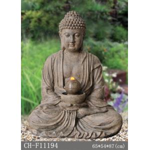 Quality 34 Inch Meditierende Buddha Water Fountain for sale