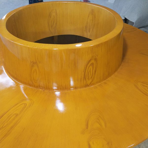 Lightweight Grey Fiberglass Resin Outdoor Furniture Set Fiberglass Table Chair Sets