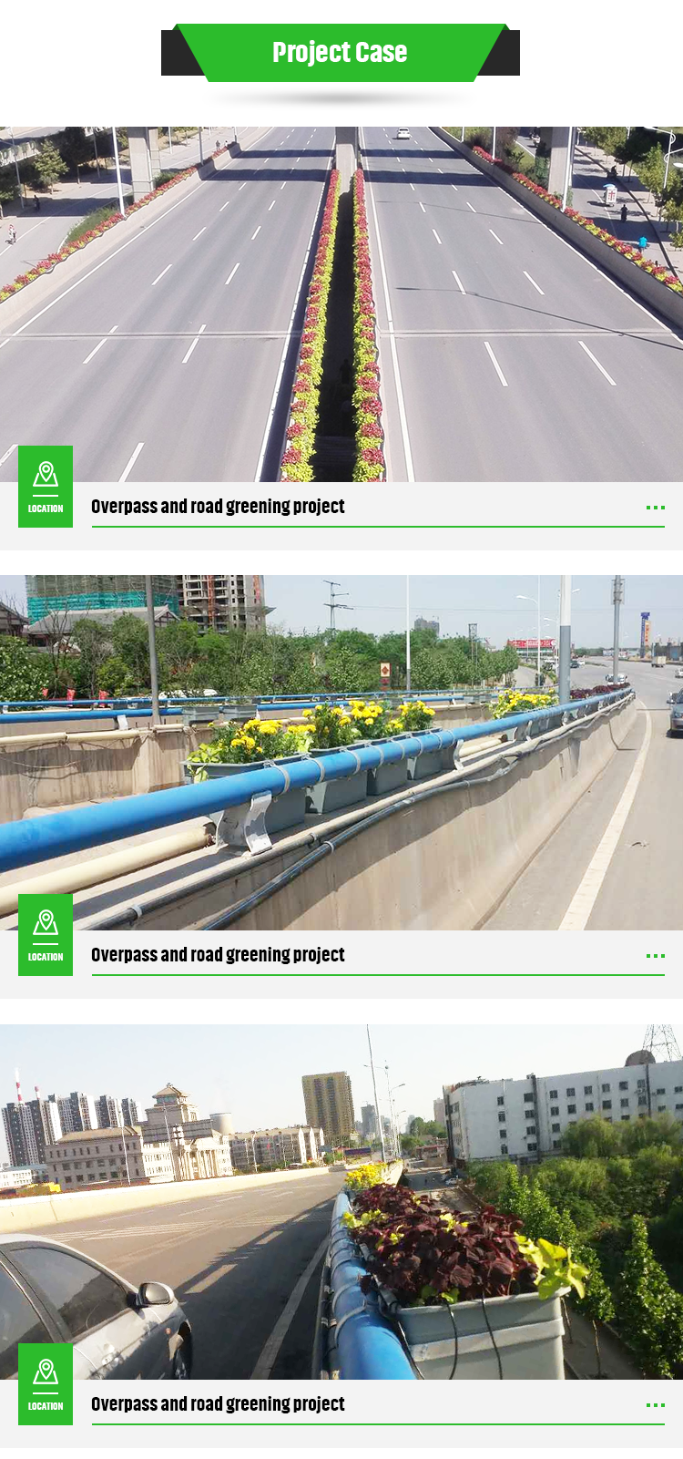 Wall Pallet Included PVC Planter Box for Outdoor Finishing Not Coated Overpass Design