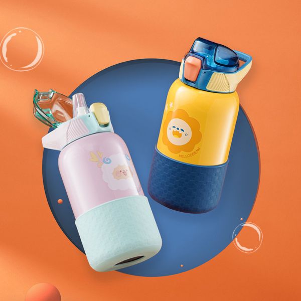 560ml Stainless Steel Thermal Drink Bottle Vacuum Flask Water Bottle For School Kids