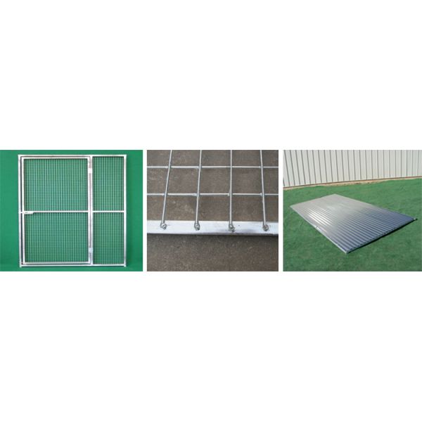 Galvanized bird aviary cage