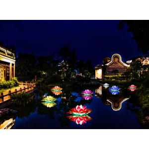 LED Emulation Lotus Lights Water Landscape Outdoor Waterproof Pond Bright