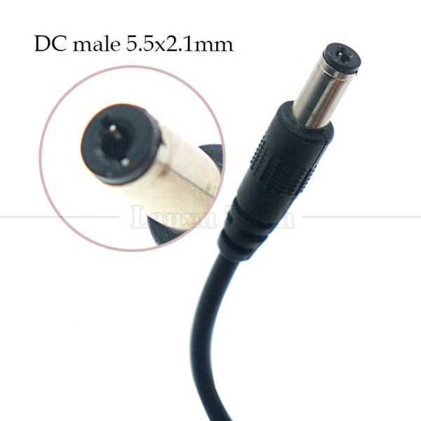 1m 3m 5m 10m 1A 2A 5A USB A Male to DC 5.5x2.1mm 3.5 1.35 4.0 1.7 Barrel Jack Power Charger Cable for LED CCTV Camer