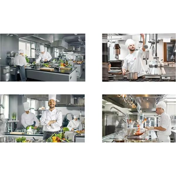 Commercial Cooking 4 Burner Gas Ranges Stoves Set With Oven 20.8Kw 2800PA