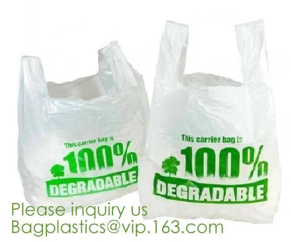 Organic Recycling and compostable bag,Eco friendly Compostable,compostable biobased plastic tshirt bag bagease bagplasti