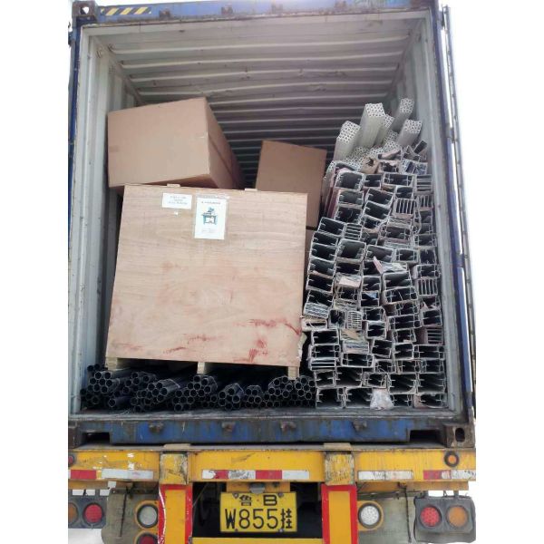 green house aluminum frame cool cell pads with water pipe for pig farm