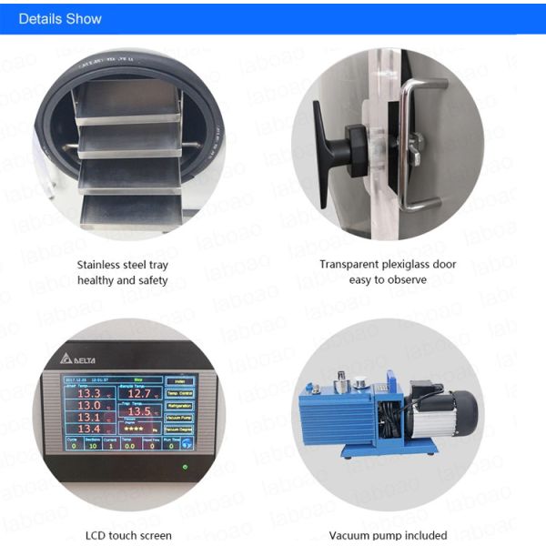 SED-3M Shelf Number 7+1 Layers Small Scale Box Type Freeze Dry Machine Vacuum Laboratory Lyophilizer Total Weight 3500KG