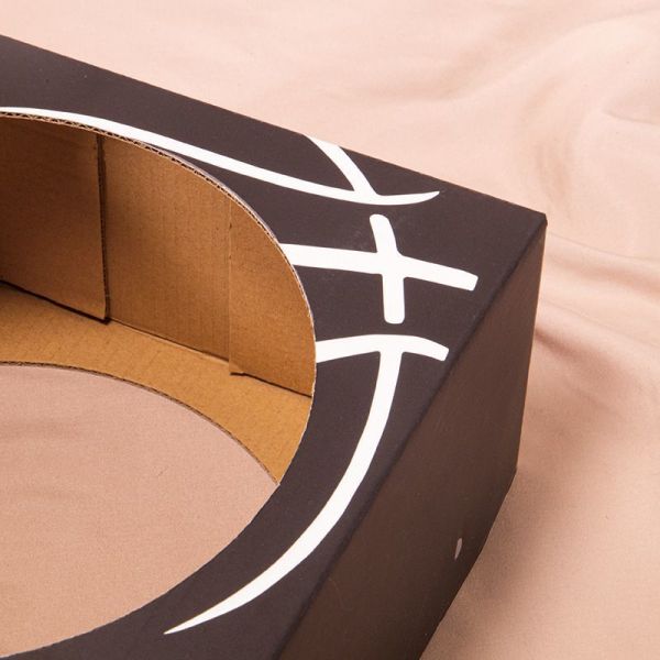 3 Ply E Flute Rigid Corrugated Paper Display Box For Basketball Football Customized